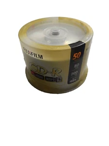 Fujifilm CD-R 50 Pack 80min 700MB 48X Blank CD Discs CDR 50 Count - NEW - Picture 1 of 1