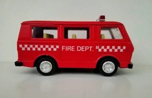 TT Volkswagen Fire Department Van No. 828 Pull Back Action made in China - Picture 1 of 8