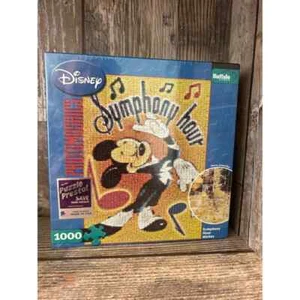 Disney Mickey Mouse Symphony Hour Photomosaic 1000 piezas rompecabezas envuelto encogido - Imagen 1 de 2