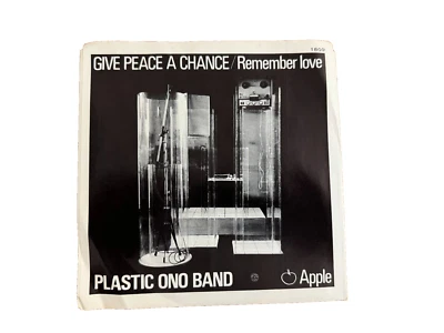 John Lennon Give Peace A Chance Vinyl with Picture Sleeve USA Pressing - Image 1 of 4