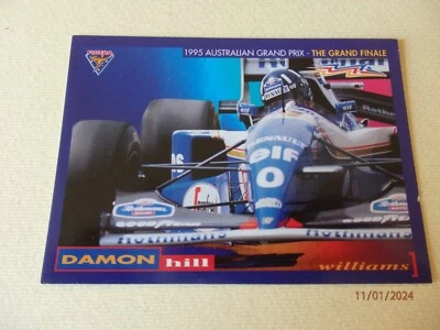 Damon Hill  - 1995 Futera Formula 1 Australian Grand Prix Card 3 - image 1 of 2