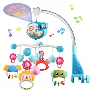 Baby Mobile for Crib Toys with Music and Lights, Baby Crib Mobile for Infants 0- - Picture 1 of 9