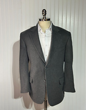 Chereskin Men's 100% Camelhair Sport Coat Blazer Gray Size 42R *Loose Buttons*