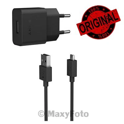 SONY CARICABATTERIE ORIGINALE PARETE CAVO MICROUSB UCH20 7.5W 1.5A BLACK 78ABF0A - Immagine 1 di 3