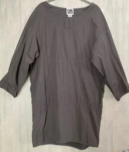 PRAIRIE UNDERGROUND 100% Bio Baumwolle Tunika Kleid mit Taschen - Khaki Grau S M - Bild 1 von 6