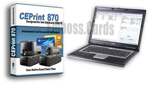 NOTEBOOK + CEPrint 870 Card Software BUNDLE for Datacard 870 Embosser Indenter - Picture 1 of 2