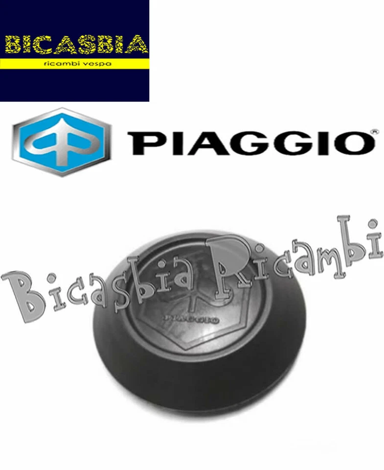 566122 - ORIGINALE PIAGGIO TAPPO NERO RUOTA APE 50 TM 703 602 BENZINA E DIESEL