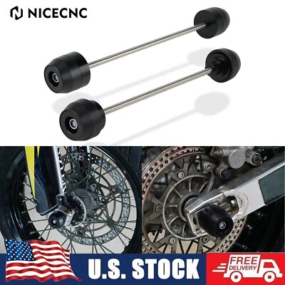 Deslizadores de choque del eje de la rueda delantera trasera para Suzuki DRZ400 DRZ400E DRZ400SM Foto 1 de 4