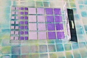sticks Purple tones Mosaic Tile Stickers Embellishments Crafting Scrapbooking - Picture 1 of 2