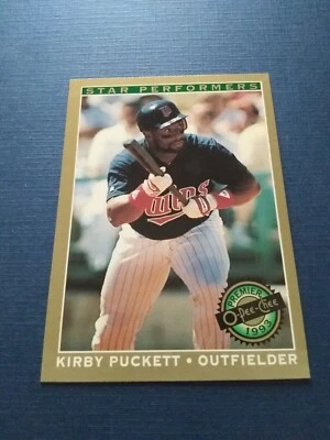 1993 OPC Premier Baseball Kirby Puckett Star Performers #11 HOF Set Break NM-MT - Image 1 of 2