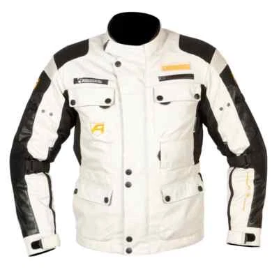 AKITO DESERT SAND TEXTILE WATERPROOF THERMAL MOTORCYCLE JACKET TRIPLE LAYER