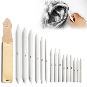 16Pcs Art Blending Pencils Sandpaper Pencil Blender Stumps for Drawing Sketch - Picture 1 of 9