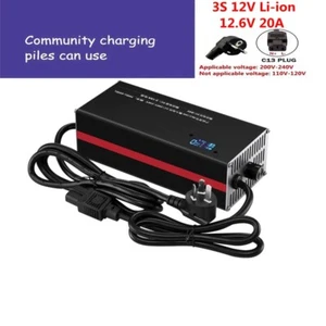 Output 12.6V Schnellladen Ladegerät 20A with Display for 3S 12V Li-ion Akku Pack - Bild 1 von 9