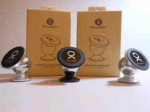 3PK Alween Silver BK Magnetic 360 Degree Universal Car Holder for ALL Cell Phone - Picture 1 of 10