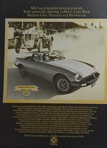 1975 MGB anniversario auto stampa annuncio - Foto 1 di 1