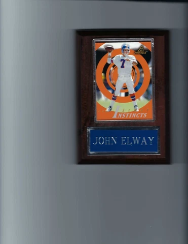 JOHN ELWAY PLAQUE DENVER BRONCOS FOOTBALL NFL   C6 Cover