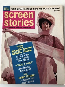 Screen Stories Magazine October 1965 Natalie Wood , Sinatra, Mia - Picture 1 of 16