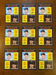 Logan Webb & Tyler Rogers (9) 2020 Topps Heritage Rookie Lot Giants FREE S&H
