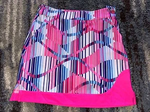 EP PRO Fushia Pink Blue Golf  Pickleball Skirt Skort Size 0 - Picture 1 of 6