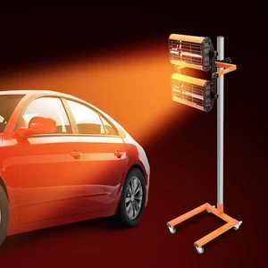 Car Bodywork Paint Heating Heater Lamp 2X Infrared Paint Dryer Lamp 2X1000 Watts - Picture 1 of 18