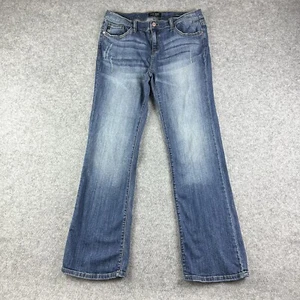 Judy Blue Boot Cut Jeans Damen 15 32 Medium Wash Distressed Western Boho Stretch - Bild 1 von 16
