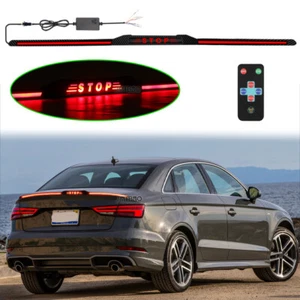 Barra de luz de freno LED de carbono para alerón trasero de coche de 50"" para Audi A3 S3 sedán - Imagen 1 de 16