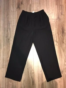Ropa deportiva Leslie Fay talla 10 pantalones negros pierna recta, cintura alta - Imagen 1 de 6