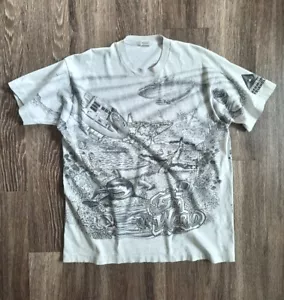 Vintage 1992 Sea World Bermuda Triangle Exhibit Single Stitch T- Shirt (XL) - Picture 1 of 15