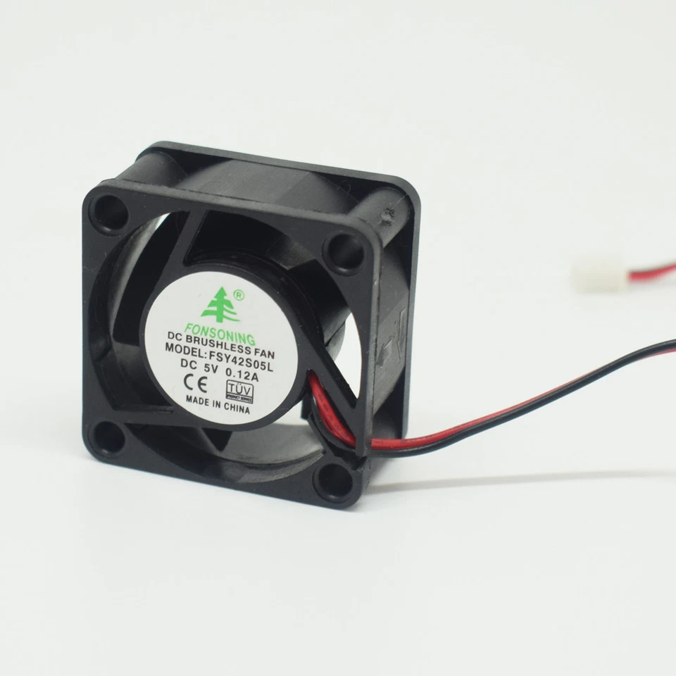 5pcs Brushless DC Cooling Fan 40x40x20mm 4020 5 blades 5V 2pin 2.54 Connector - Image 1 of 4