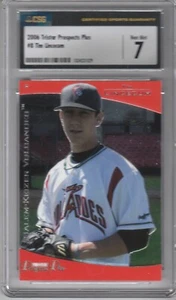 2006 Tristar Prospects Plus Tim Lincecum #8 [Rookie] (Giants) CSG 7 Misgraded - Picture 1 of 2