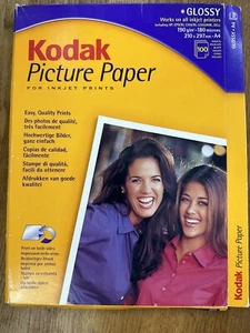 NOWY błyszczący papier fotograficzny Kodak A4 do drukarek atramentowych - 40 arkuszy - Zdjęcie 1 z 3