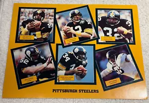 1983 Foto squadra Pittsburgh Steelers Bradshaw, Franco, Lambert, Webster, Stallwor - Foto 1 di 2