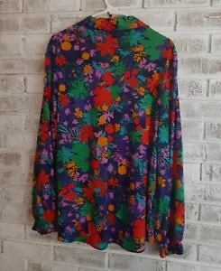 Vintage Lady Caribou Colorful Blouse - Picture 1 of 6