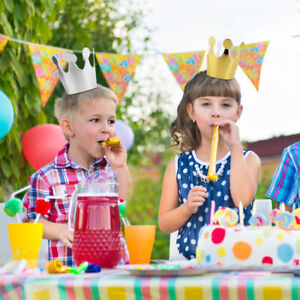 Ensemble de chapeaux de fête d'anniversaire pour enfants à décorer - bandeau roi de classe ou adulte