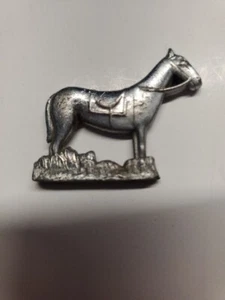 Vintage Pewter Miniature Figure - Horse Approx 11/2 × 11/2" - Picture 1 of 5