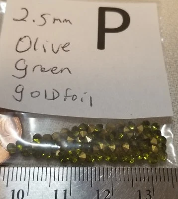 Vtg Crystal 2.5mm Glass Czech Rhinestone Pointed Back Jewelry Craft Repair  2005 - Image 1 of 2