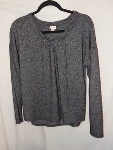 Camicetta A New Day grigio erica antracite scollo stringato taglia media misto rayon - Foto 1 di 3