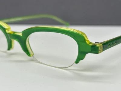 Anne Valentin 眼镜框女式椭圆形绿色方形 Minouche NP:194 › — 第 1/4 张图片