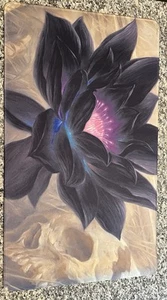 Schwarze Lotusblüte Mauspad 23 x 13,75 Zoll - Bild 1 von 4