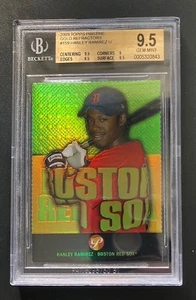 2003 TOPPS PRISTINE "Gold Refractor" BGS 9.5 #159 Hanley Ramiez Pr: /69. - Picture 1 of 2