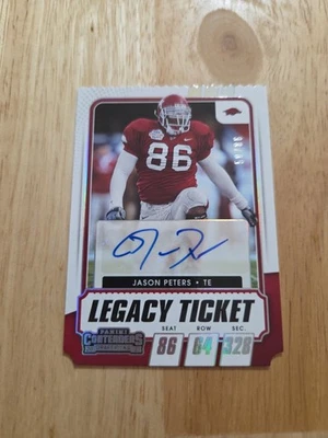 Boleto autógrafo Contenders Draft Picks 2021 Jason Peters/88 Auto Eagles Foto 1 de 4