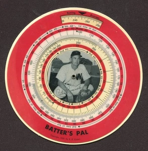1950s BATTER'S PAL Batting Average Calculator, Pete Runnels, Washington Senators - Picture 1 of 2