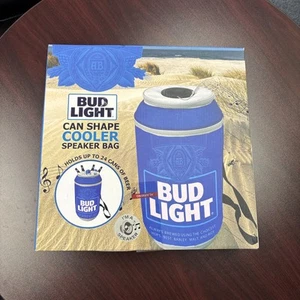 Bud Light Beer 24 Can Insulated Cooler Bag with Built in Bluetooth Speakers Beer - Picture 1 of 3