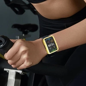 Case Compatible For Watch Fit Smartwatch Inlaid Shockproof VA - Zdjęcie 1 z 5