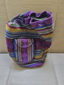 Rucksack Backpack weich mehrfarbig Tasche Boho Festival bunt Mode TOP! - Bild 1 von 3