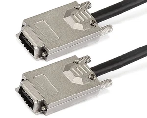 1m 28AWG EXTERNAL Mini SAS 34 Pin (SFF-8470) Male to Male Cable - Picture 1 of 2