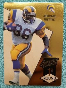 1993 ACTION PACK JEROME BETTIS 1ST ROUND DRAFT #172 LOS ANGELES RAMS ROOKIE RC - Bild 1 von 4