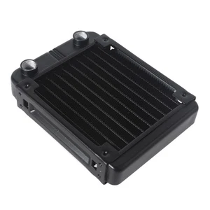 Aluminum Radiator CPU Water Cooling Heat Exchanger with 1/4 inch Thread 10 Tubes - Afbeelding 1 van 8