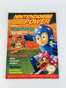 Nintendo Power Vol 20 Mega Man III 3 Magazine with Bart Simpson with Poster - Picture 1 of 14