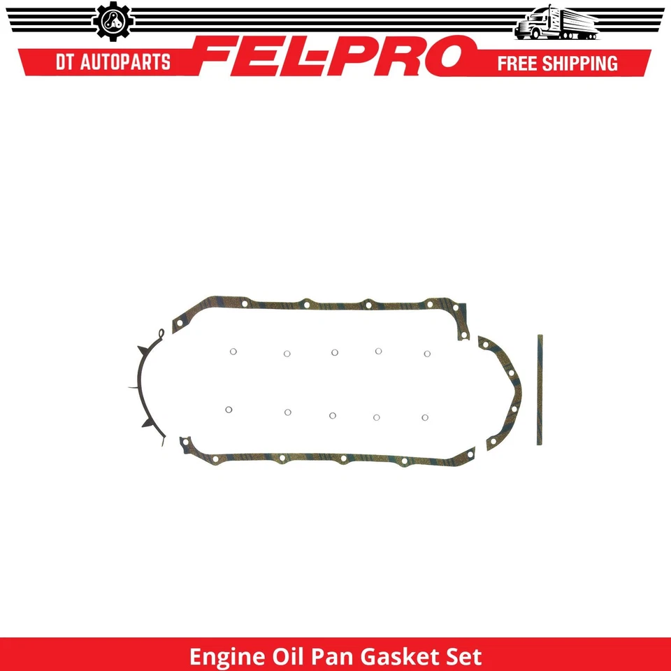For 1964-1973 Pontiac GTO Engine Oil Pan Gasket Set Fel-Pro 1965 1966 1967 1968 - Image 1 of 1